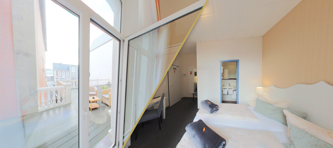 Doppelzimmer Standard m. Balkon